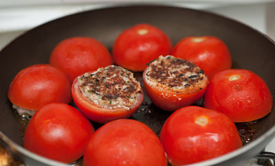 Tomatoes Stuffed With Vietnamese Style Mince