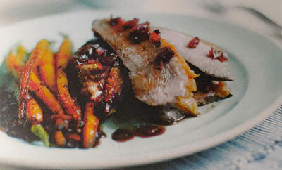 Roast Duck with Redcurrant Sauce 