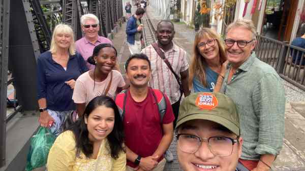 Exploring Hanoi Old Quarter with Our Wonderful Group of 8 Guests
