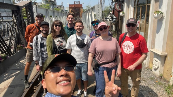 Hanoi Old Quarter Walking Tour with Guests Visiting Long Bien Bridge and Ta Hien Street